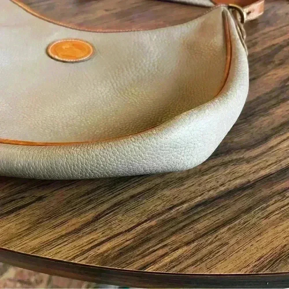 Vintage Dooney & Bourke Crescent Hobo-Taupe British Tan